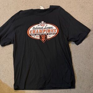 Majestic Black San Francisco Giants 2010 NL Champs Tee
